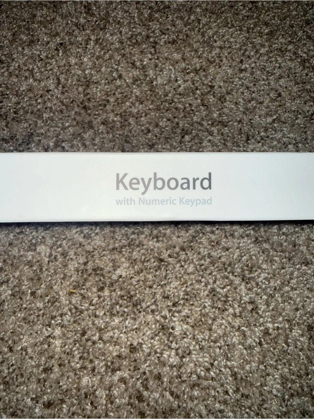 Apple White and Silver Wired USB Keyboard with Numeric Keypad